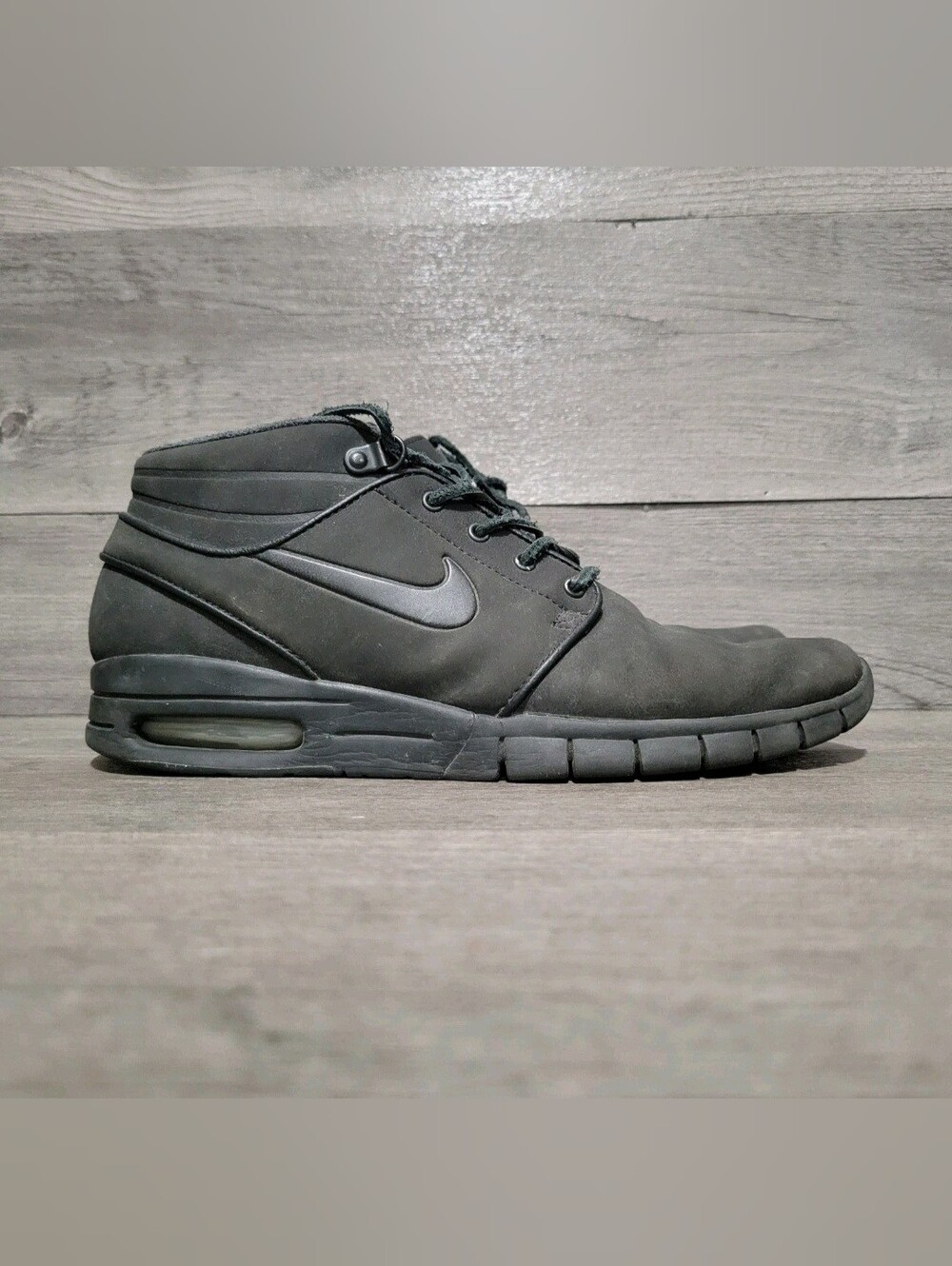 Nike SB Stefan Janoski Max Mid Mens Sz 8 Black 807509-001 Shoes